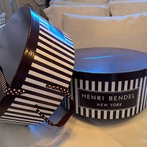 Henri Bendel large hat boxes